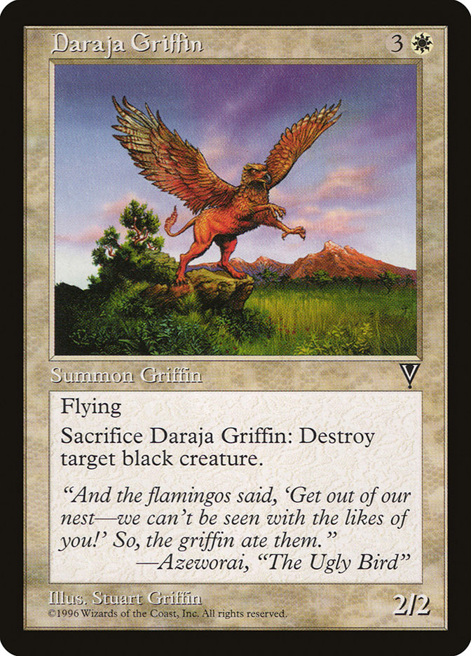 Daraja Griffin - MTG Card versions