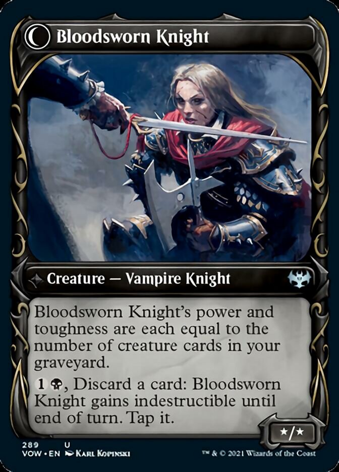 Bloodsworn Squire // Bloodsworn Knight - Innistrad: Crimson Vow (VOW)