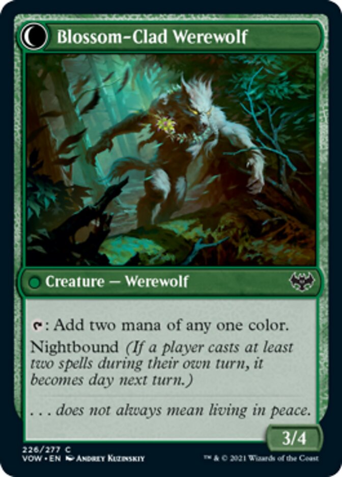 Weaver of Blossoms // Blossom-Clad Werewolf - Innistrad: Crimson Vow (VOW)