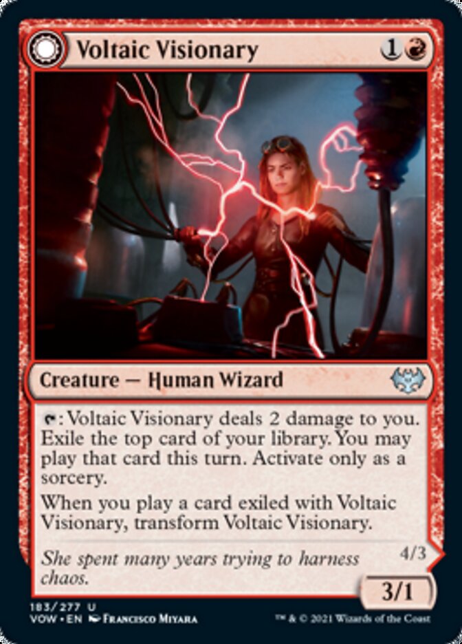 Voltaic Visionary // Volt-Charged Berserker - Innistrad: Crimson Vow (VOW)