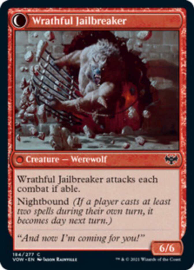 Weary Prisoner // Wrathful Jailbreaker - Innistrad: Crimson Vow (VOW)