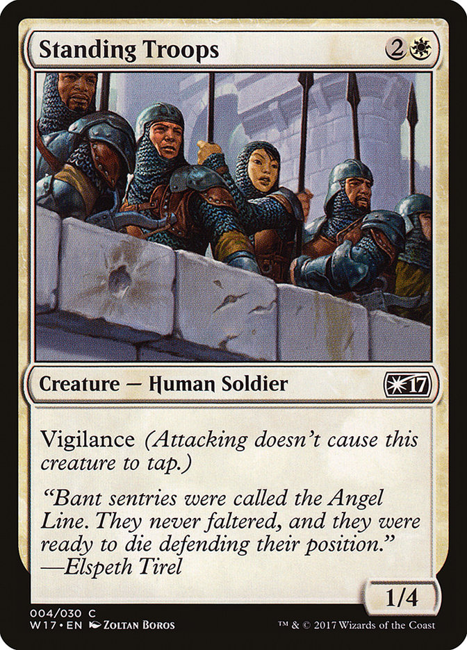Standing Troops - MTG Card versions