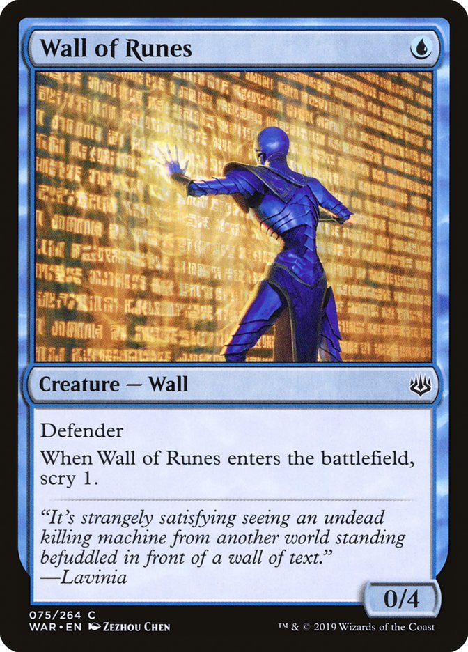 Muro de runas - War of the Spark (WAR)