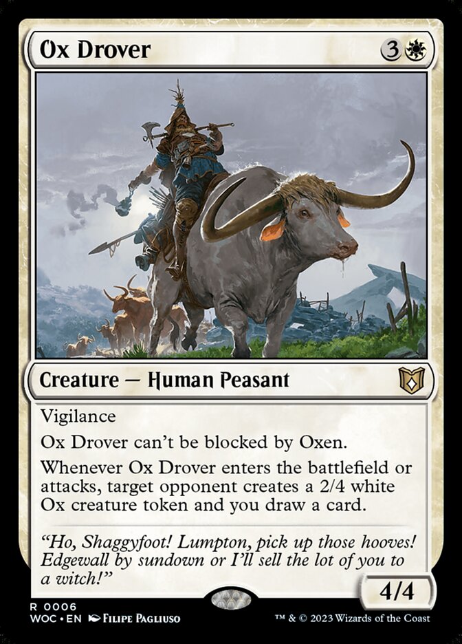 Ox Drover - Wilds of Eldraine Commander (WOC)