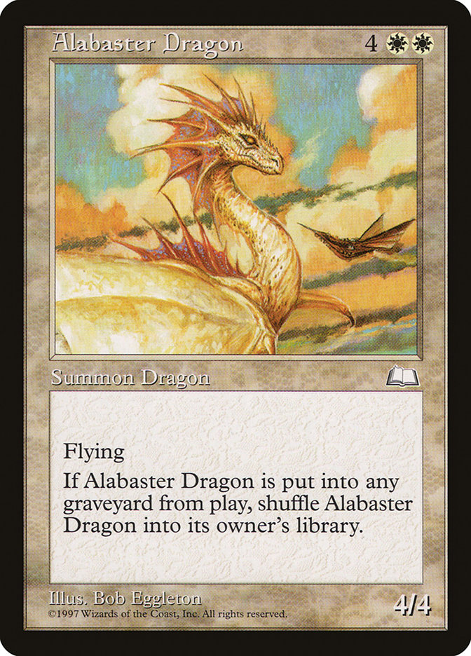 Alabaster Dragon - MTG Card versions