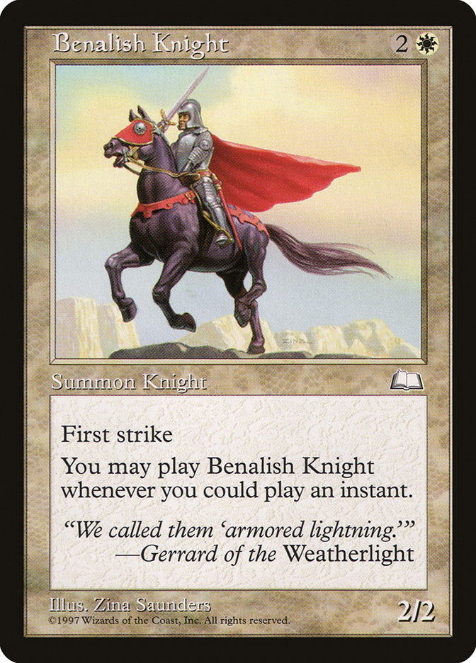 Benalish Knight - Weatherlight (WTH)
