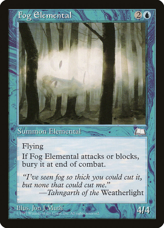 Fog Elemental - Weatherlight (WTH)
