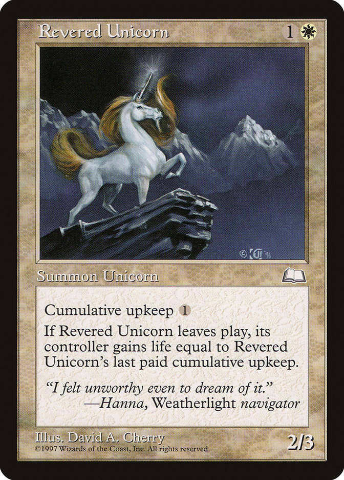 Unicornio venerado - Weatherlight