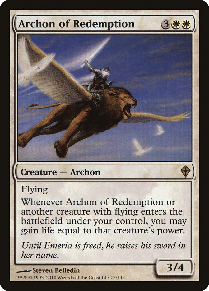 Archon of Redemption - MTG Card versions