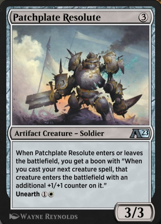 Patchplate Resolute - Alchemy: The Brothers' War