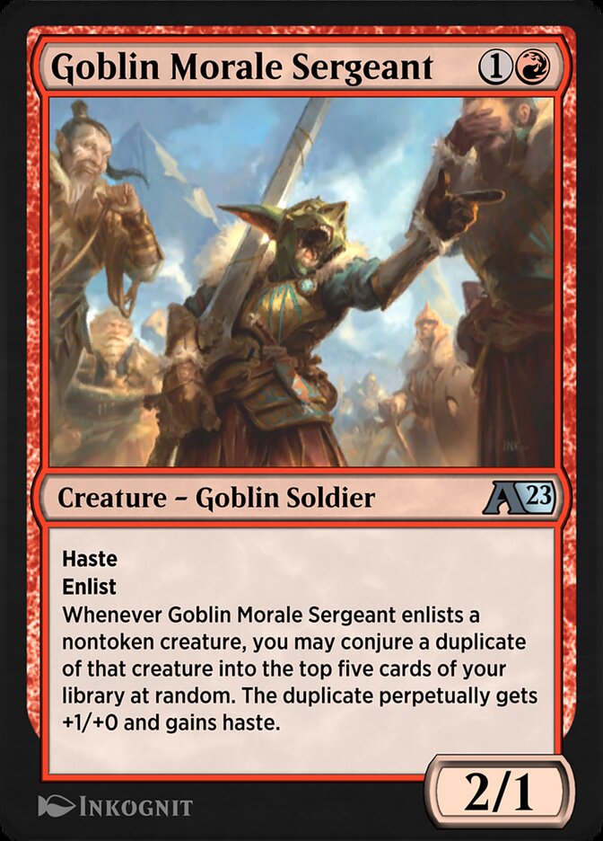 Goblin Morale Sergeant - Alchemy: Dominaria