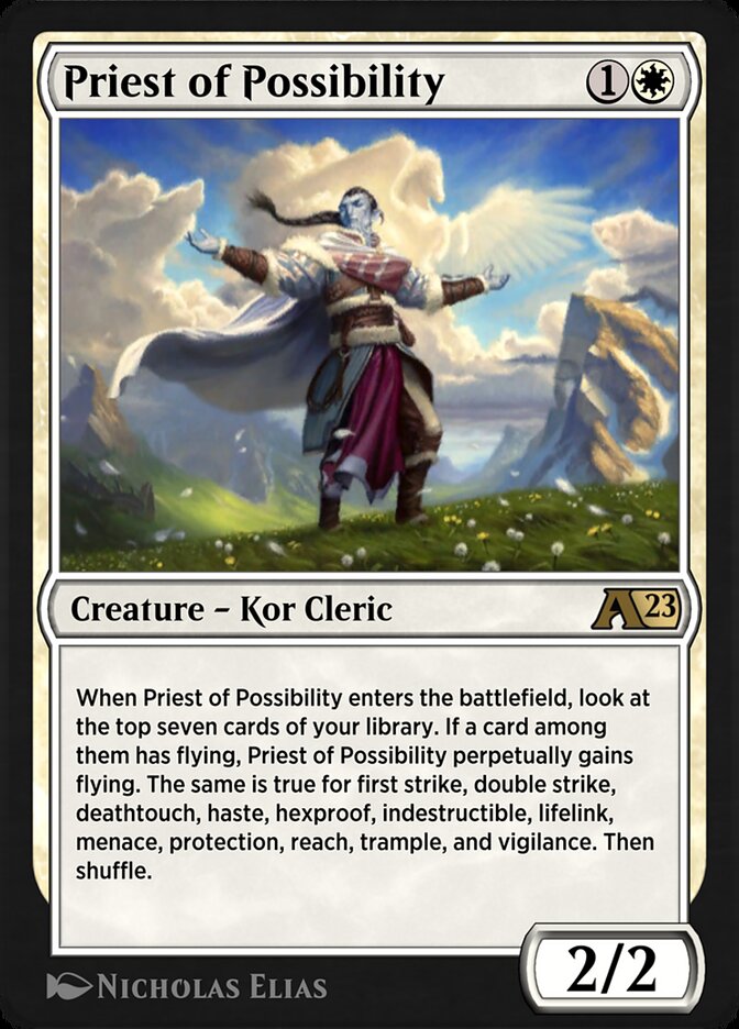 Priest of Possibility - MTG Card versions