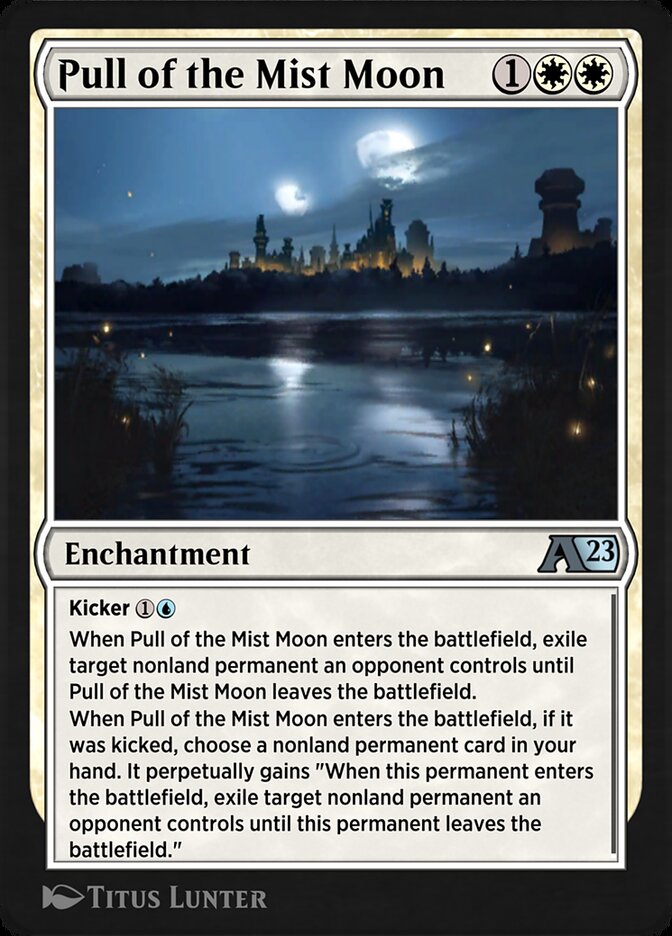 Pull of the Mist Moon - MTG Card versions
