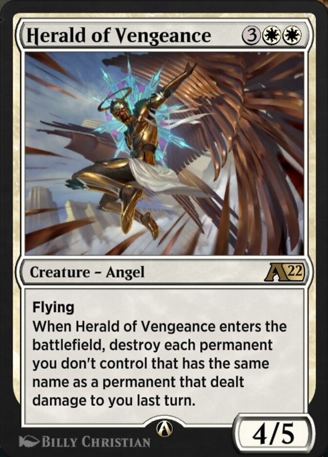 Herald of Vengeance - MTG Card versions