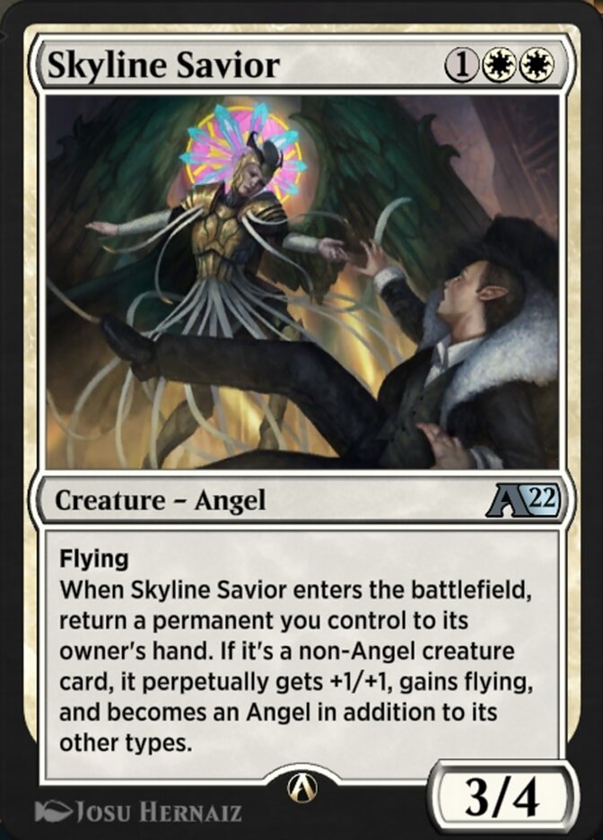Skyline Savior - MTG Card versions