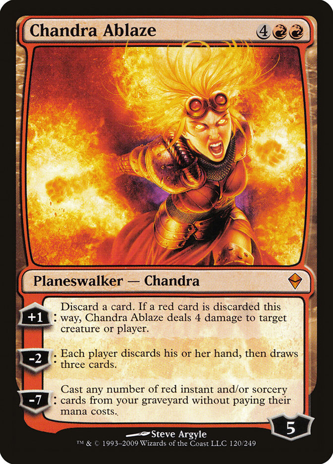 Chandra en llamas - Zendikar