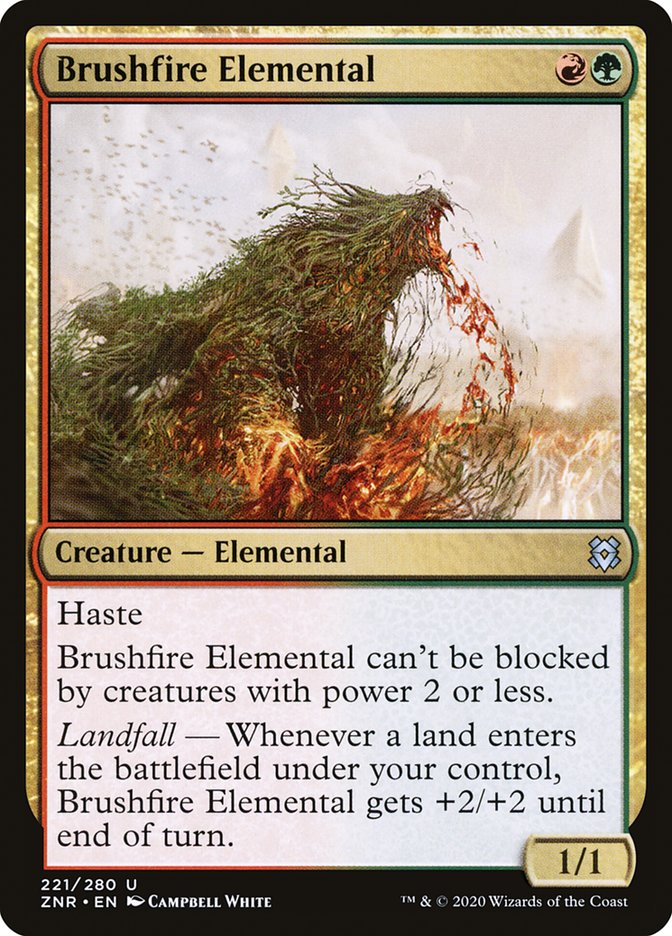 Brushfire Elemental - Zendikar Rising (ZNR)