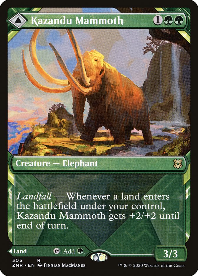 Kazandu Mammoth // Kazandu Valley - Zendikar Rising (ZNR)