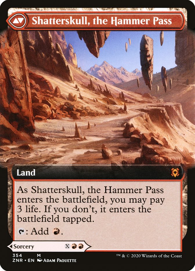 Shatterskull Smashing // Shatterskull, the Hammer Pass - Zendikar Rising (ZNR)