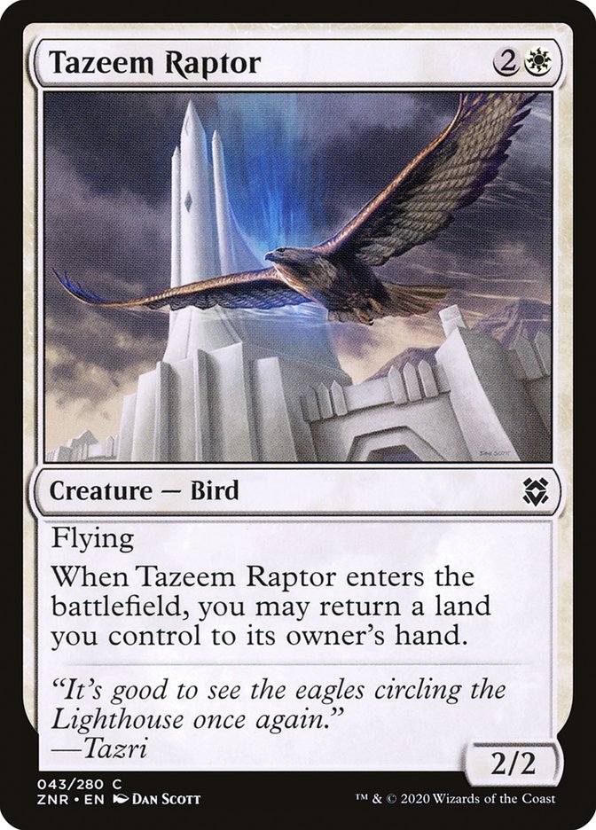Raptor de Tazeem - Zendikar Rising